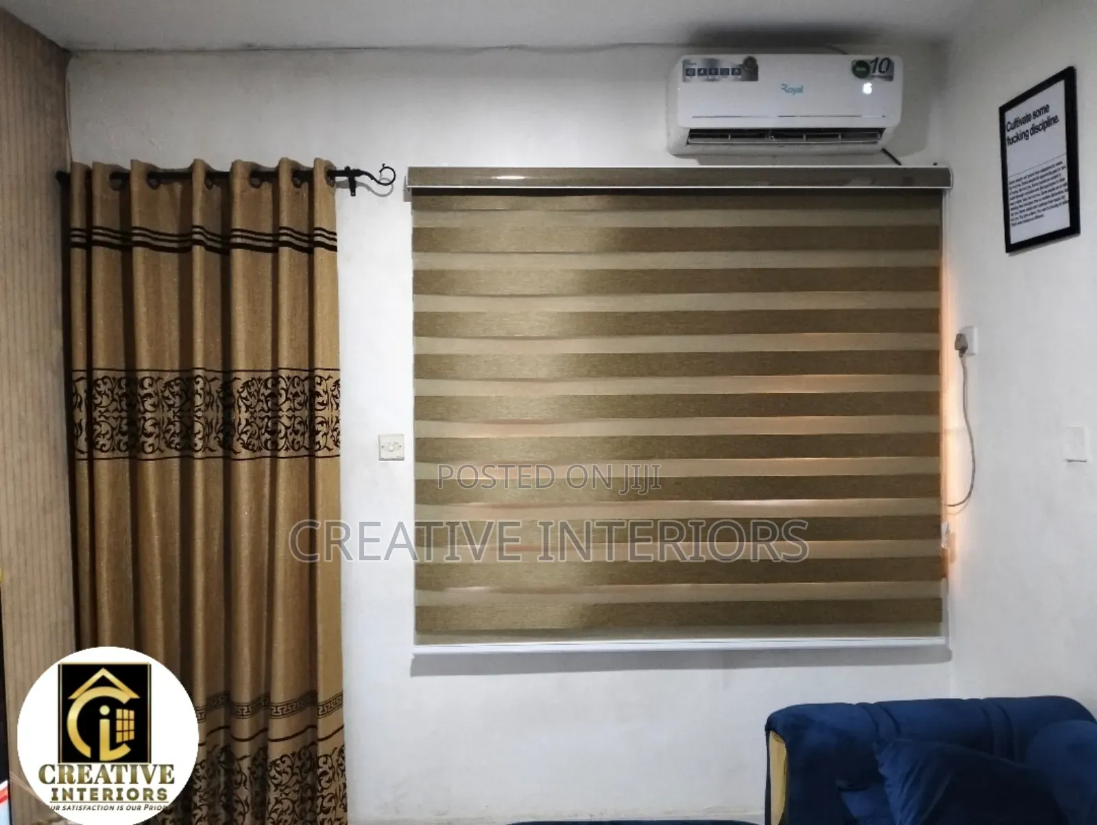 Golden Colour Day and Night Window Blinds