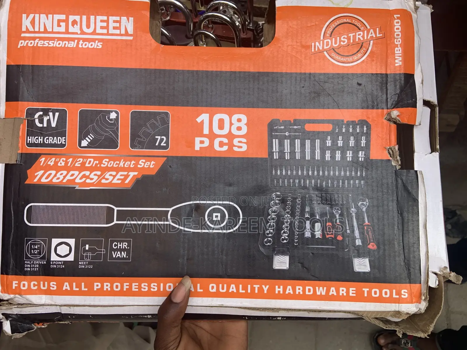 1/4” 1/2” Dr.Socket Set 108pcs/Set