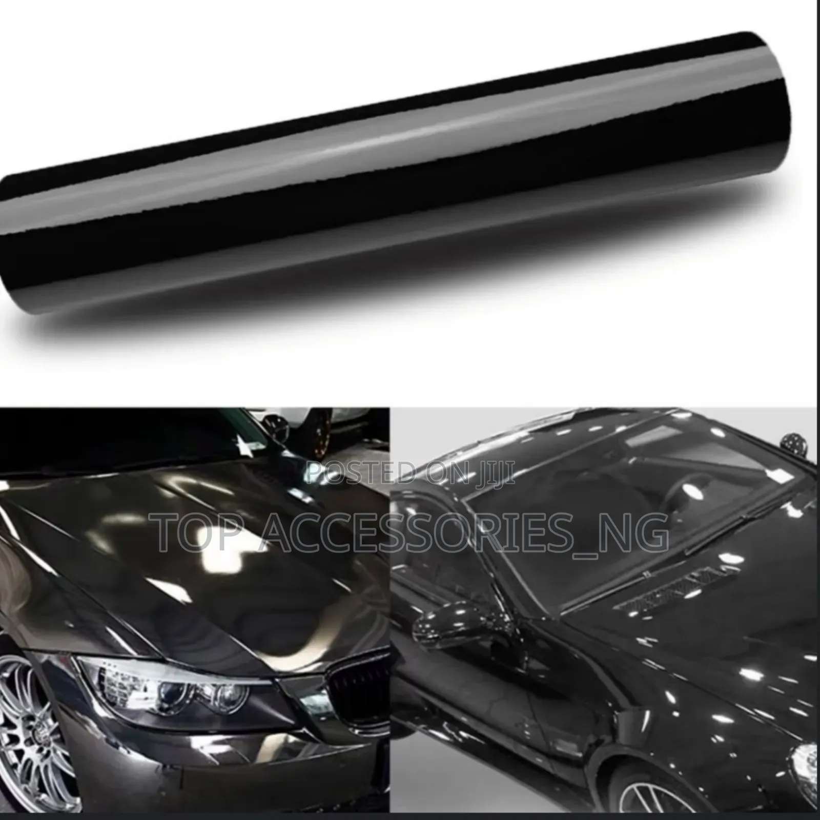 High Quality Full Gloss Black Vinyl Car Wrap