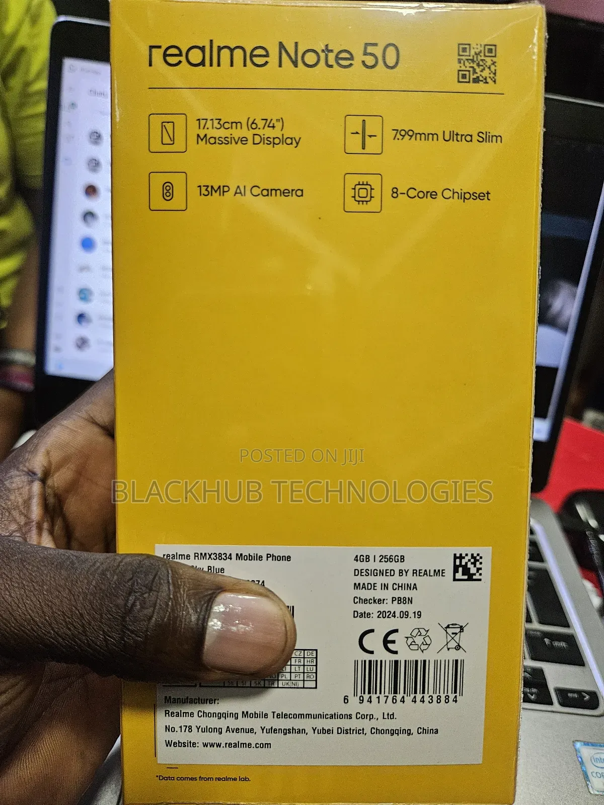 New Realme Note 50 256 GB Black