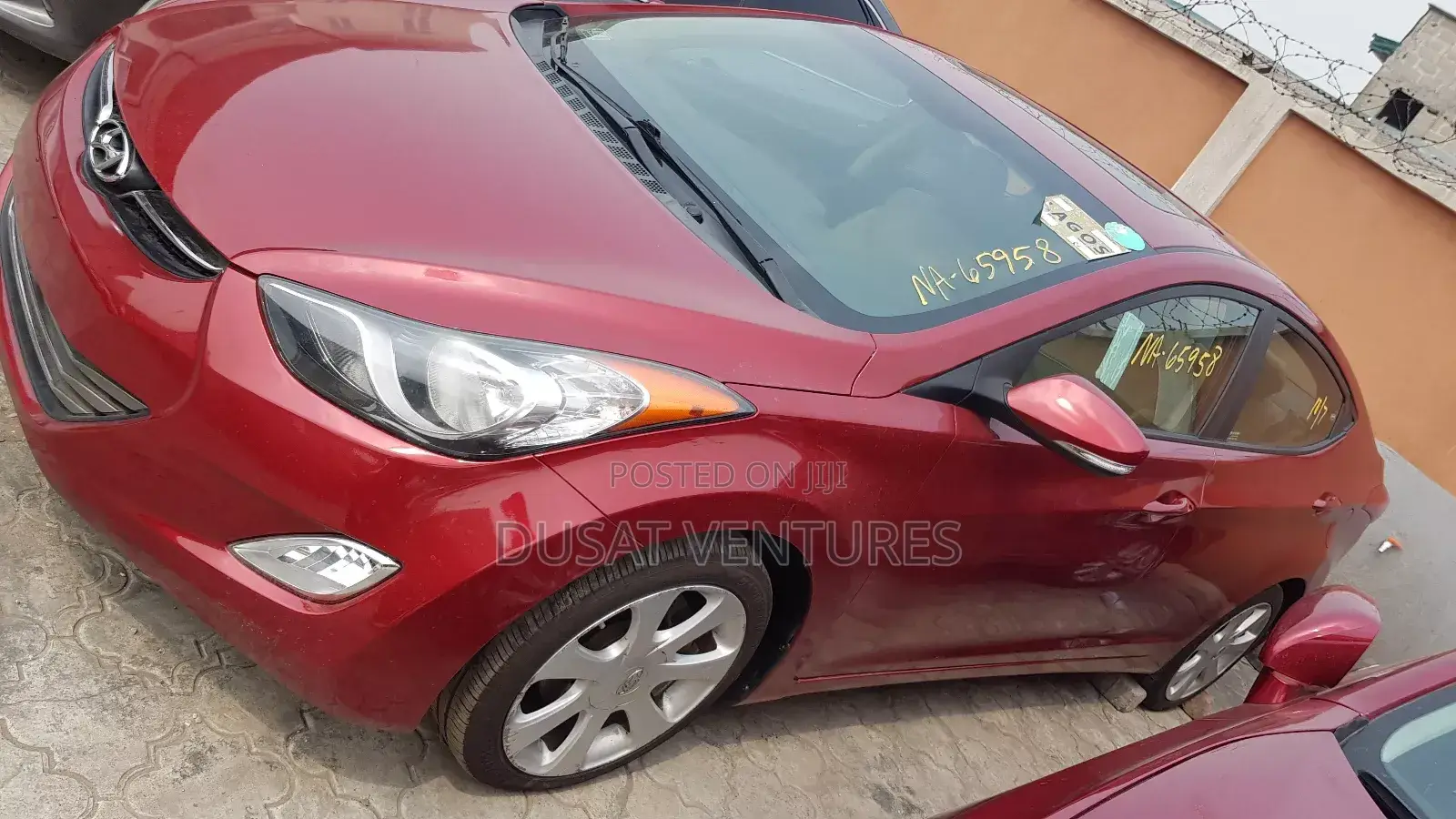 Hyundai Elantra Limited 2012 Red