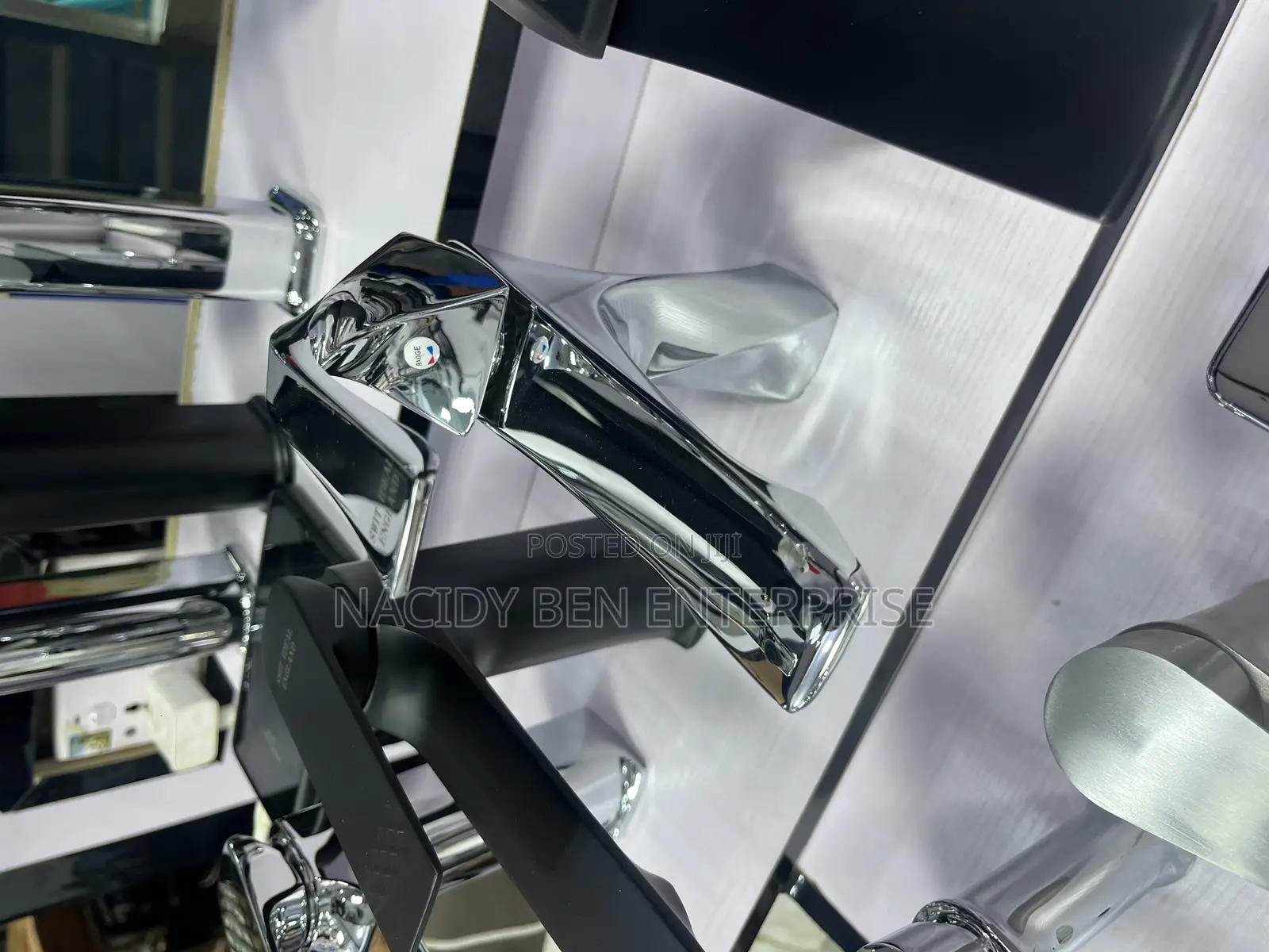 Silver Basin Mixer Tap