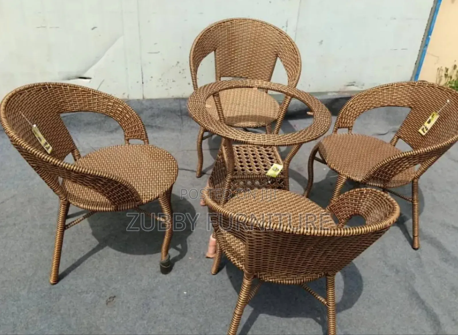 Brand New and the Imported Net Chair and Table Set