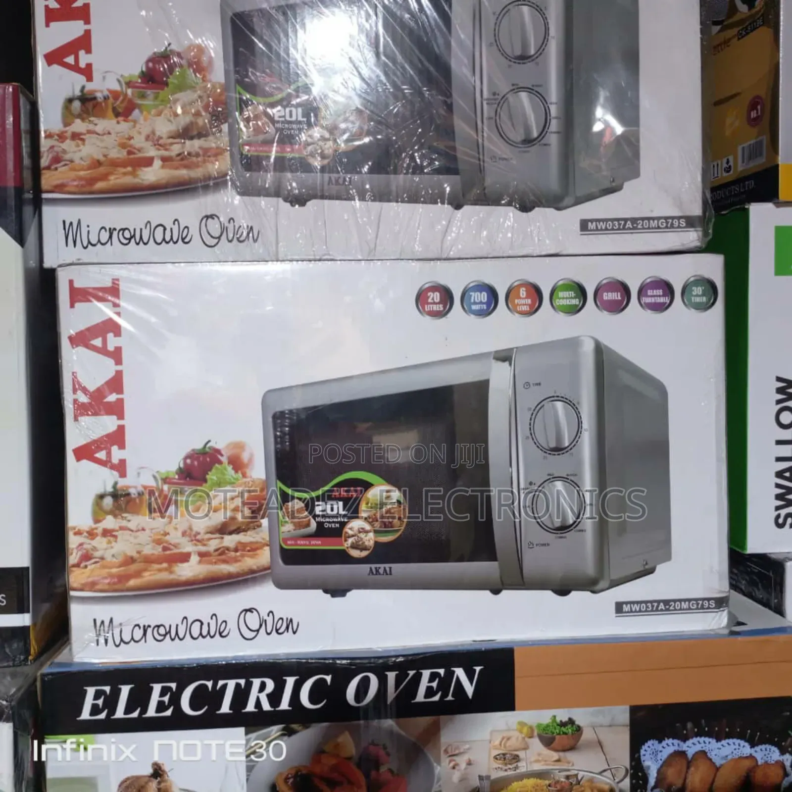 Akai 20l Low Voltage Microwave Oven With Grill Functions