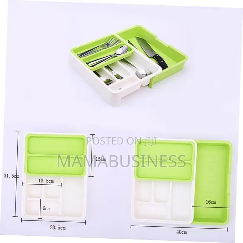 Expandable Cutlery Tray, Cutlery Holder for Kitchen