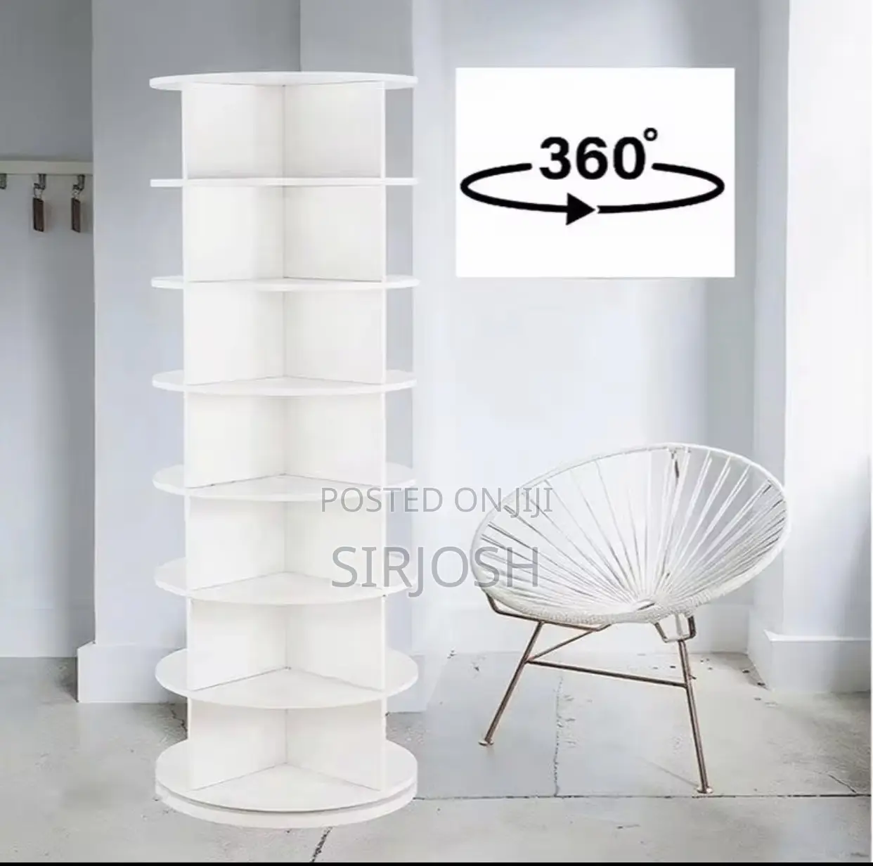 360 Degree Rotating Shoe Rack