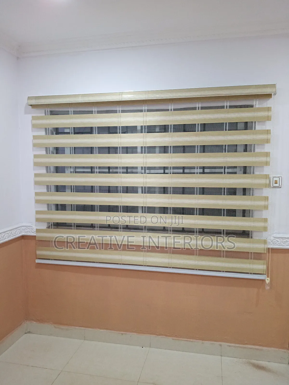 Cream Colour Day and Night Window Blinds