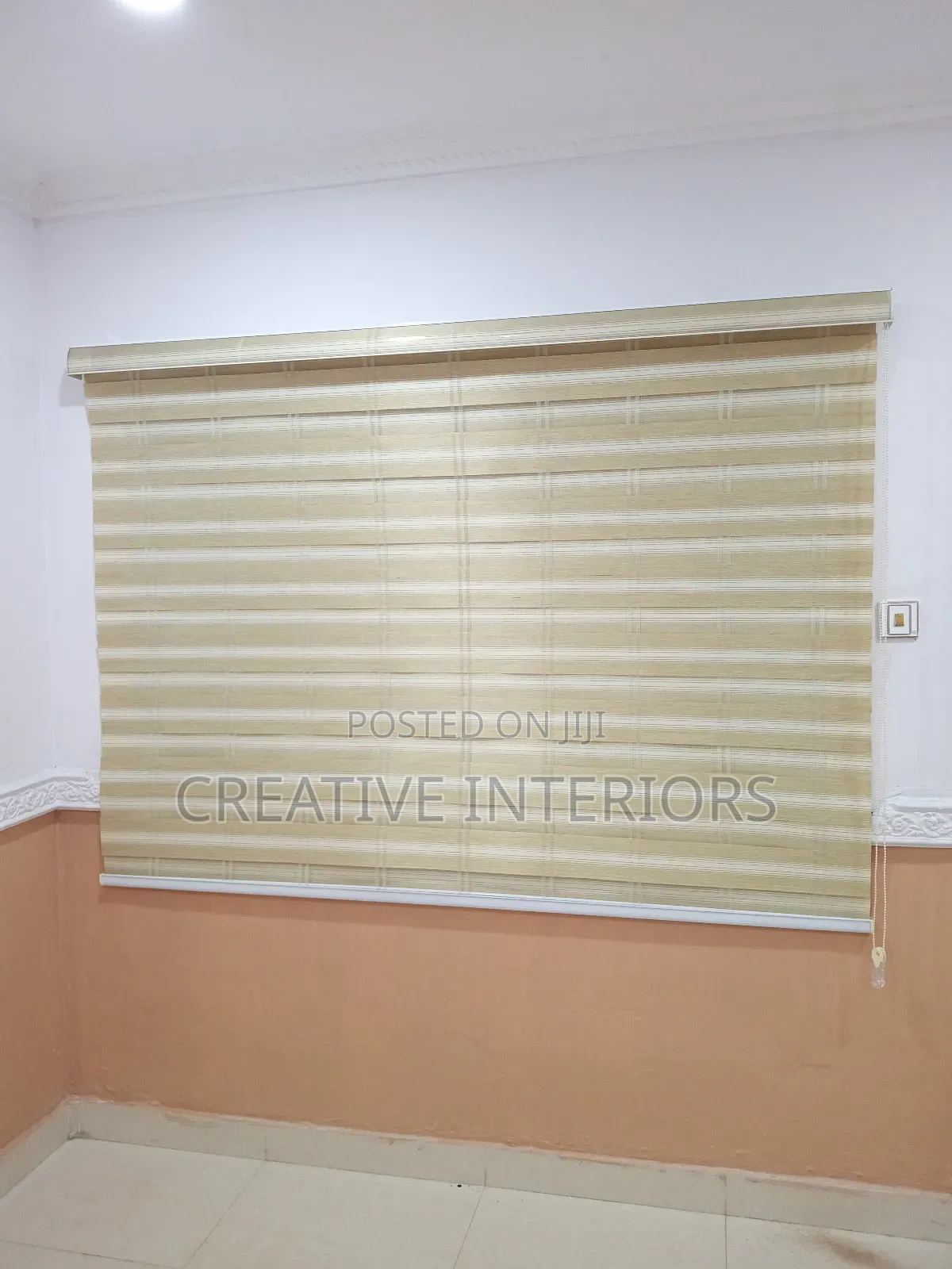 Cream Colour Day and Night Window Blinds