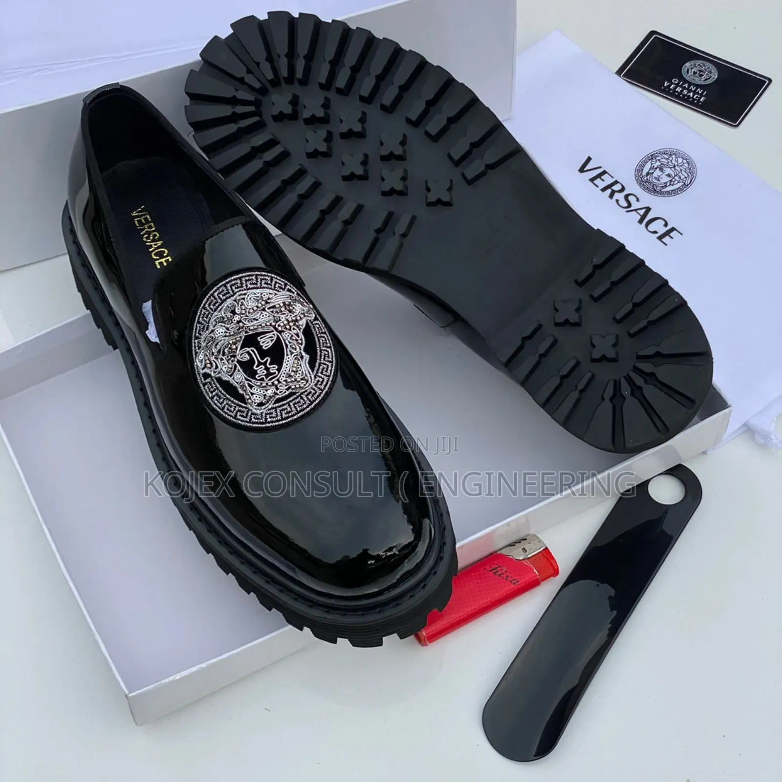 Versace Laced Flats Shoes