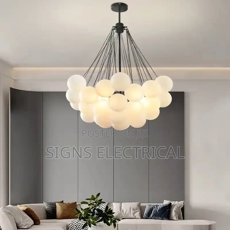 Nordic Frosted Glass Ball Chandeliers