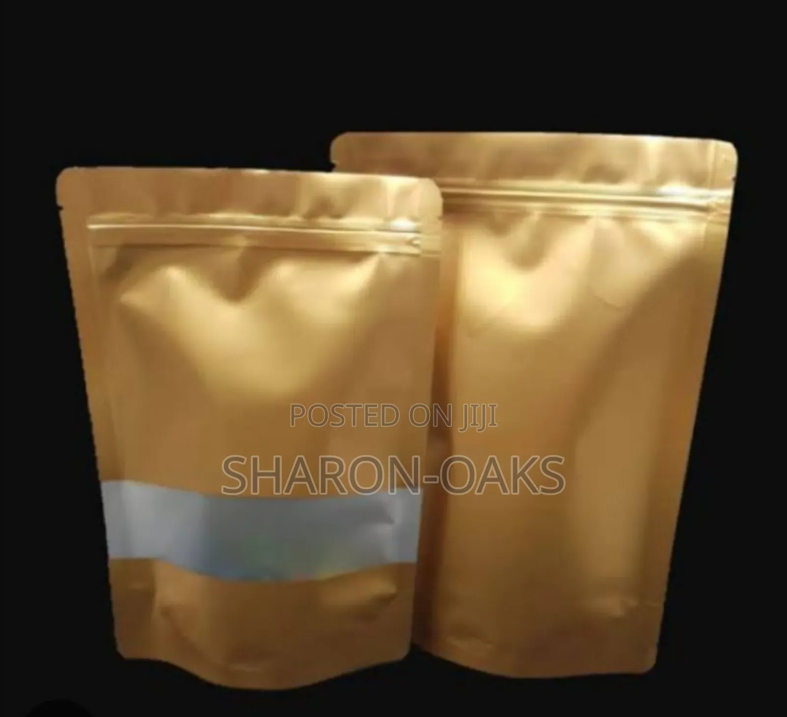12x20cm Gold Aluminum Foil Pouch