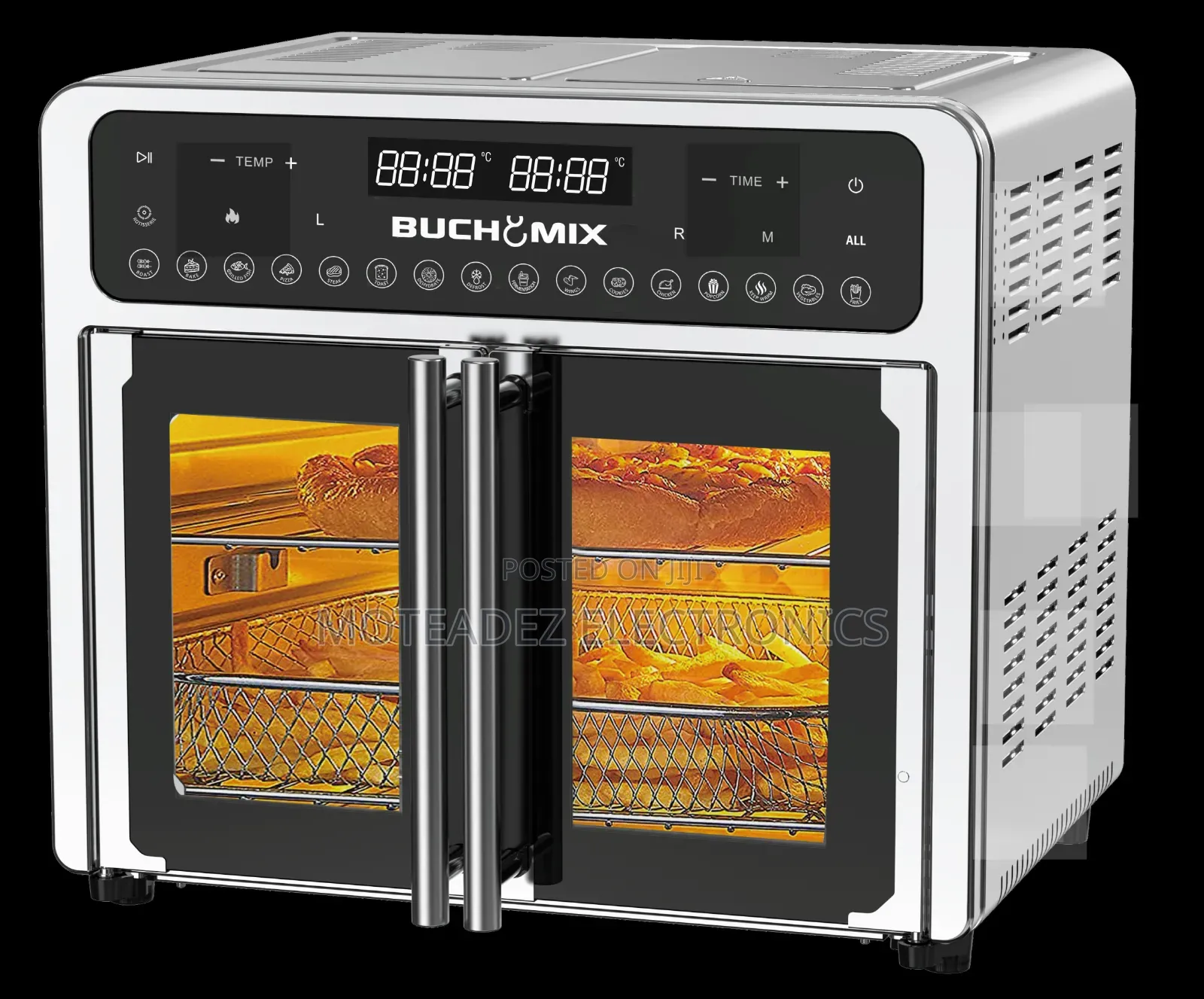 Buchymix 24l Double Compartment French Door Air Fryer Oven