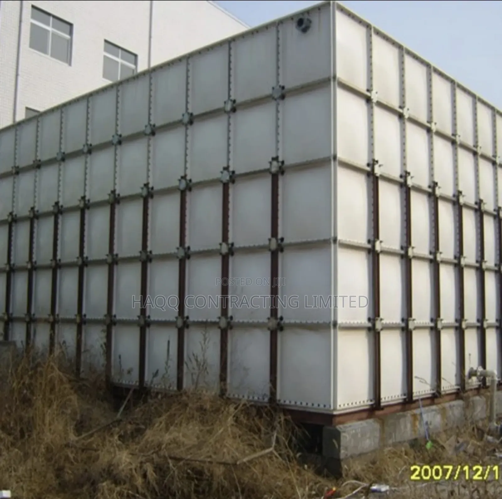 400,000 Litres Assembled Fibreglass Water Tank