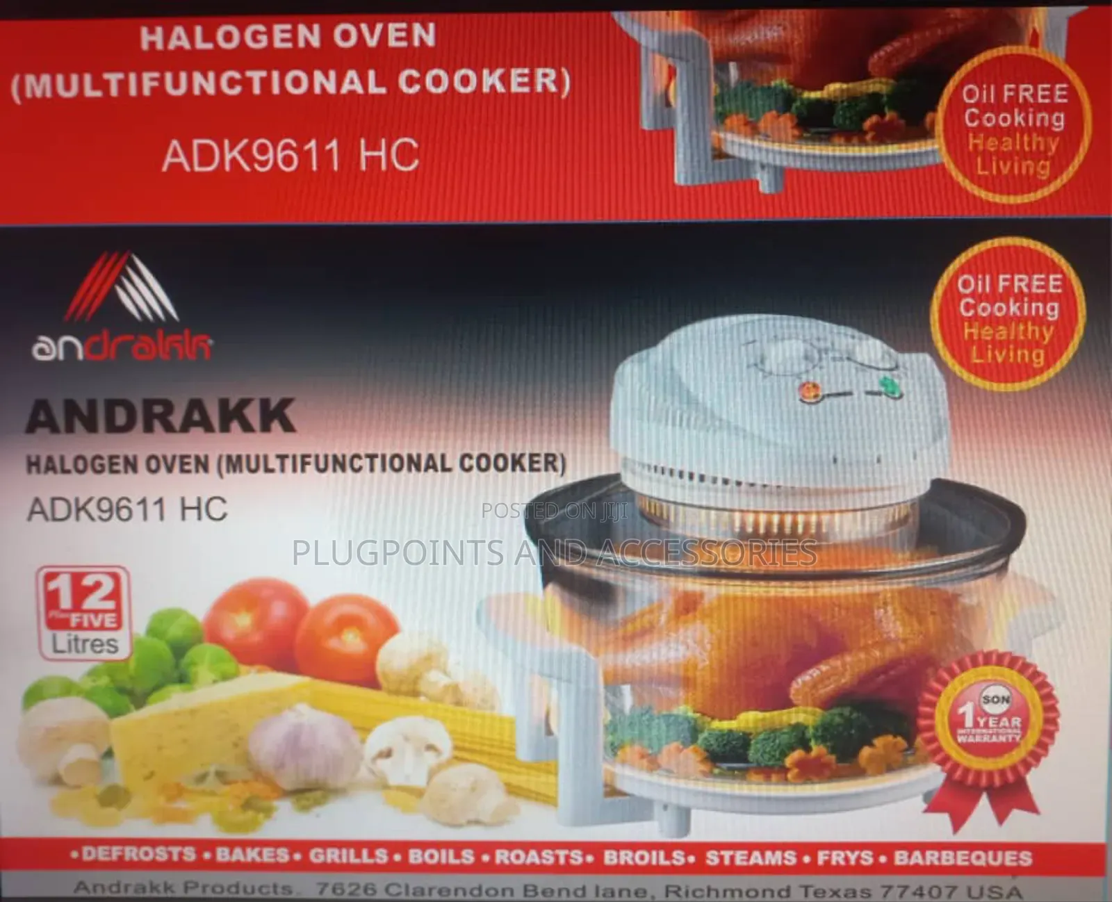 17liters Andrakk Halogen Airfryer Clearance Sales