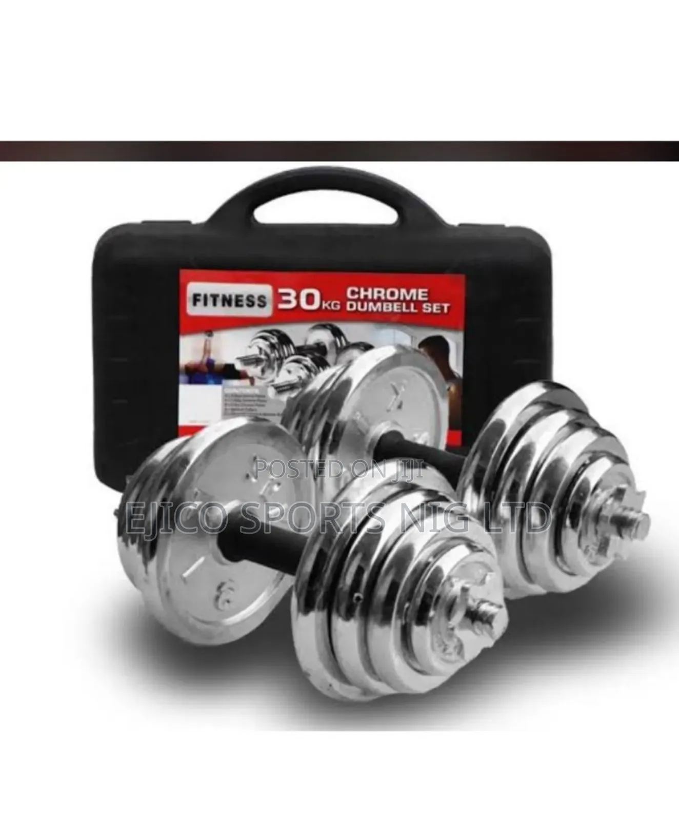 Portable 30kg Chrome Dumbbell