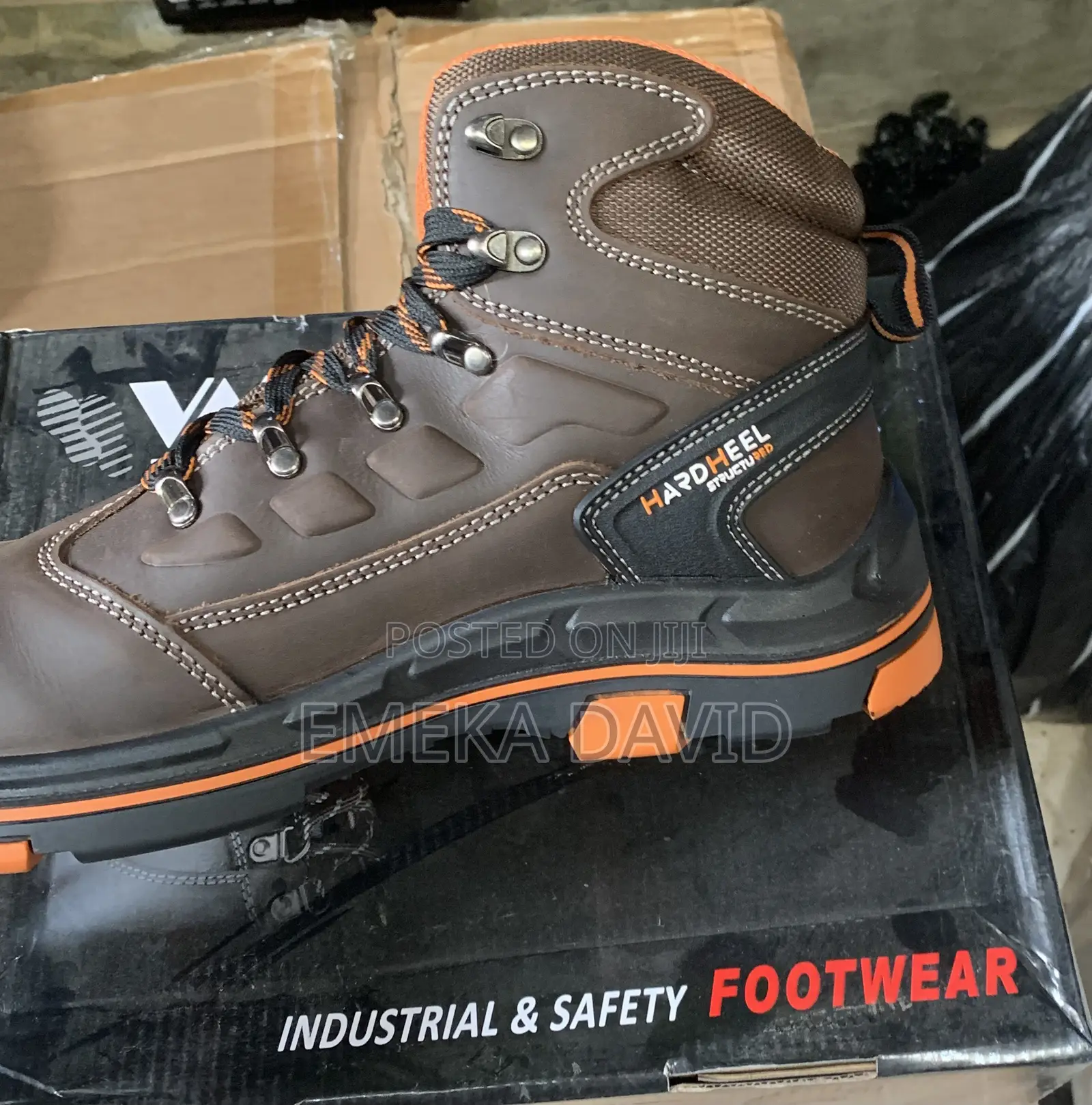 Hardheel Structure Waterproof Safety Shoe