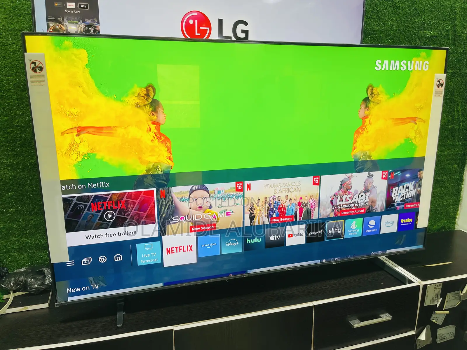 Samsung 55” Class Qled Air Slim Q70a Quantum HDR Smart Tv