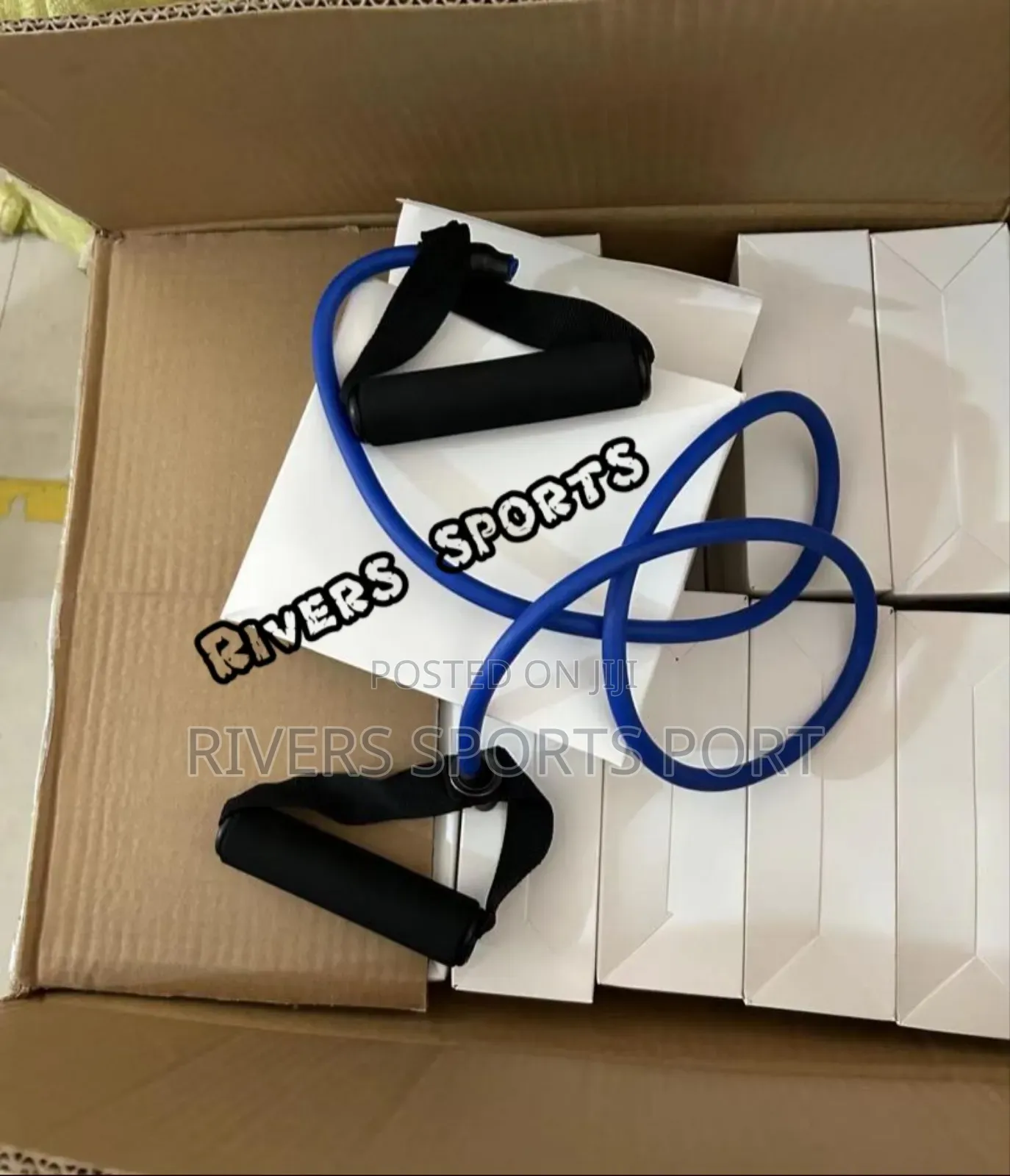 Deluxeb 120cm Resistance Bands Rope Elastic Gym Fitness