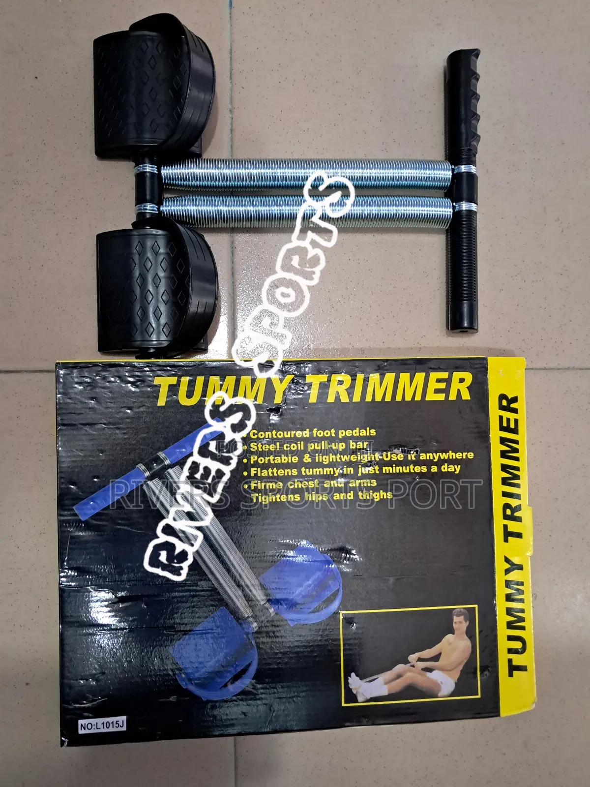 Double Spring Resistance Elastic Steel Yoga Tummy Trimmer