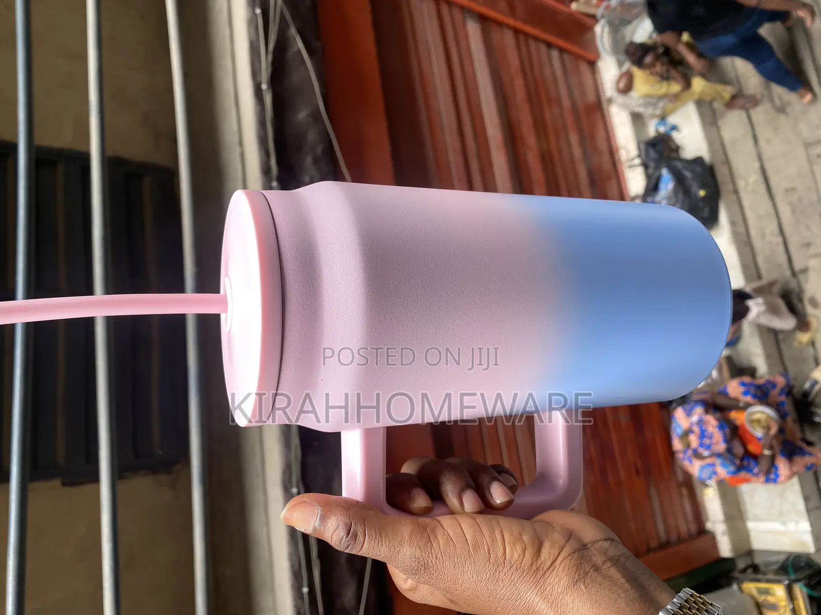 2litres 50oz Vacuum Stainless Steel Cup With Straw