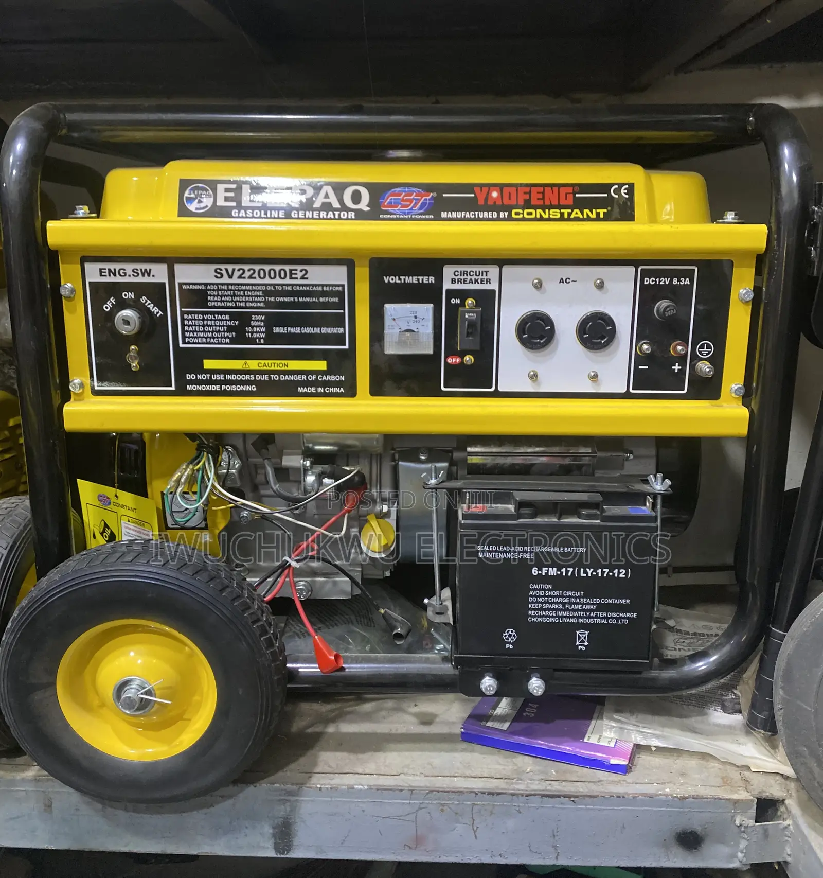 10kva Elepaq Petrol Generator