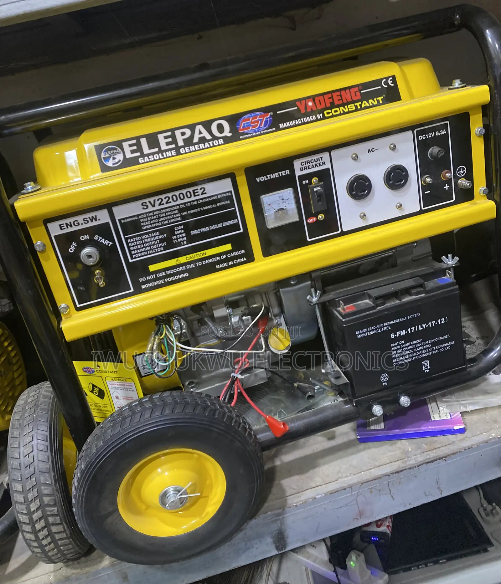 Brand New SV22000E2 Elepaq Constant Petrol Generator