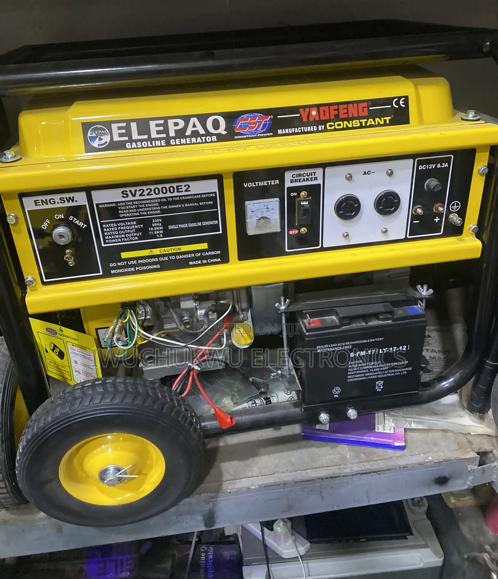 Elepaq Constant 11kva Petrol Generator (100% Copper)