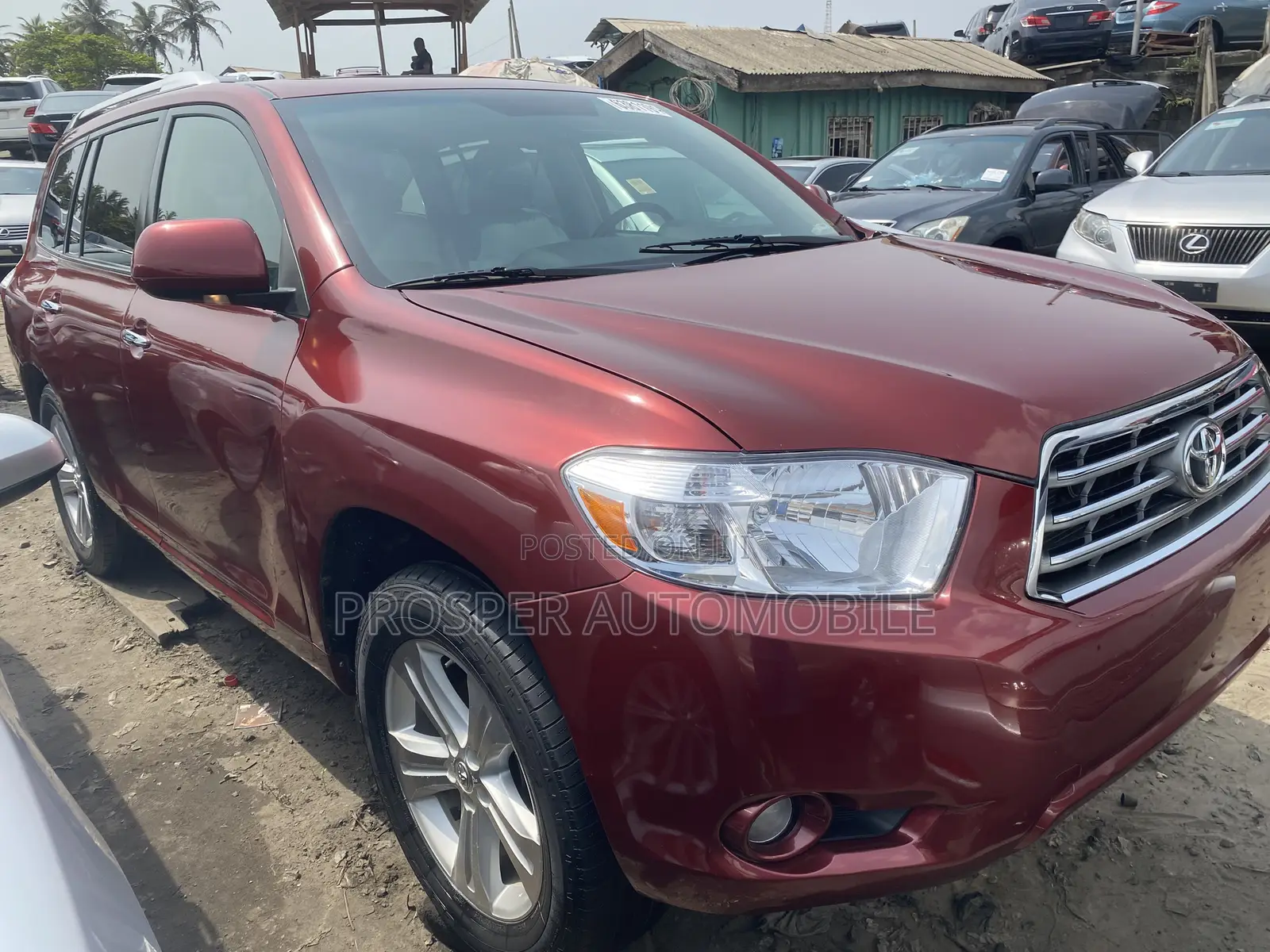 Toyota Highlander Limited 2010 Red