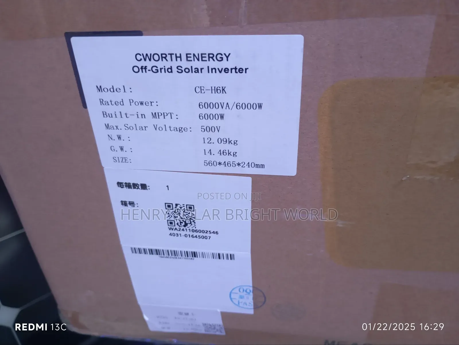 Cworth 6kva 48v Hibrid Inverter