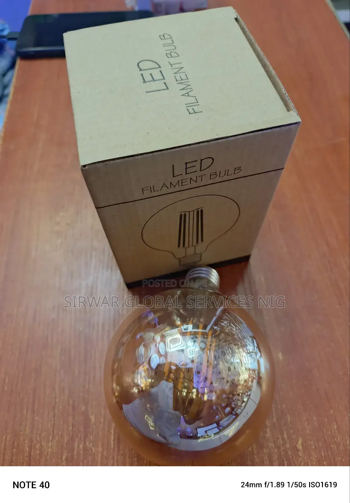 12w Filament Amber Bulb