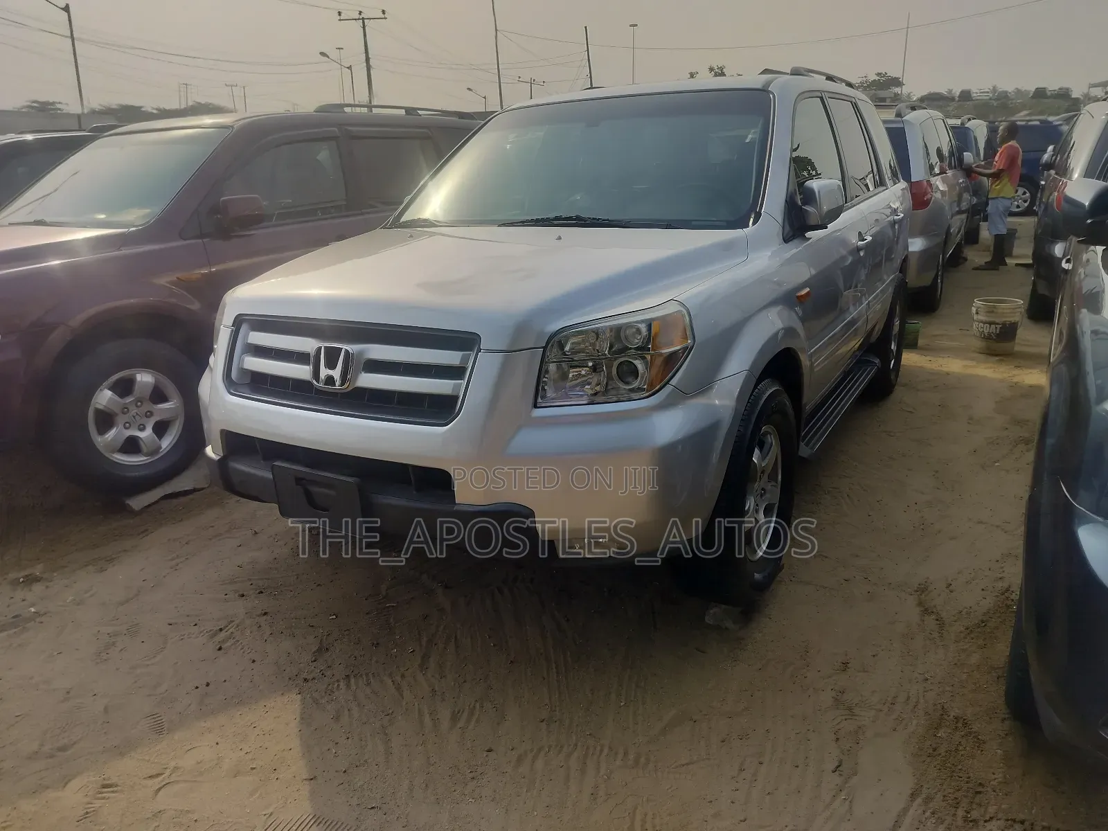 Honda Pilot EX-L 4x2 (3.5L 6cyl 5A) 2007 Silver