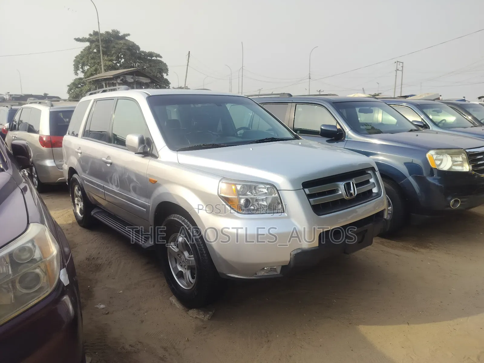 Honda Pilot EX-L 4x2 (3.5L 6cyl 5A) 2007 Silver