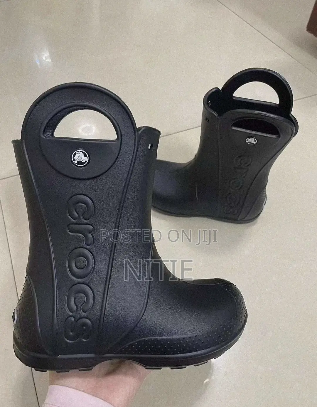 Crocs Kids Handle It Boots (Black)
