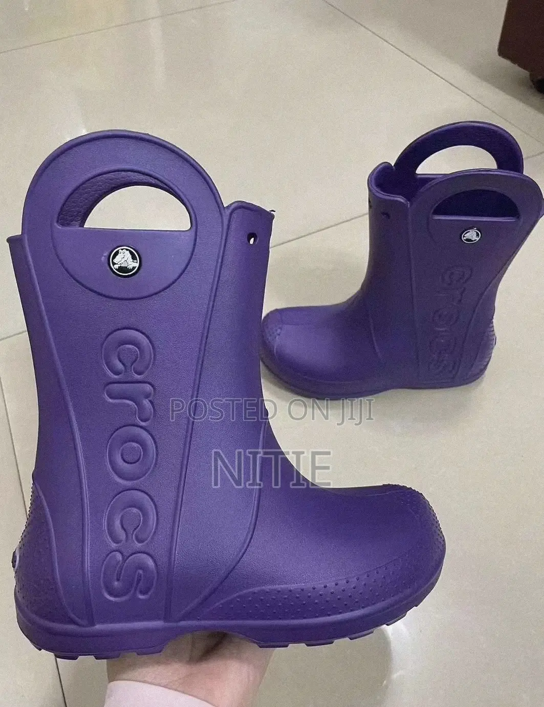 Crocs Kids Handle It Boots (Purple)