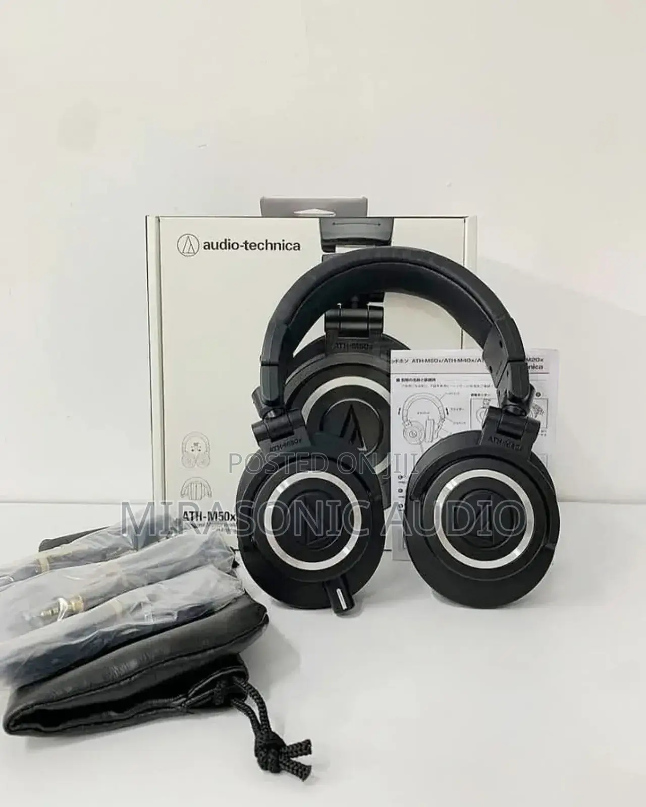 Audio Technica ATH M50x Closed Back Studio Headphones