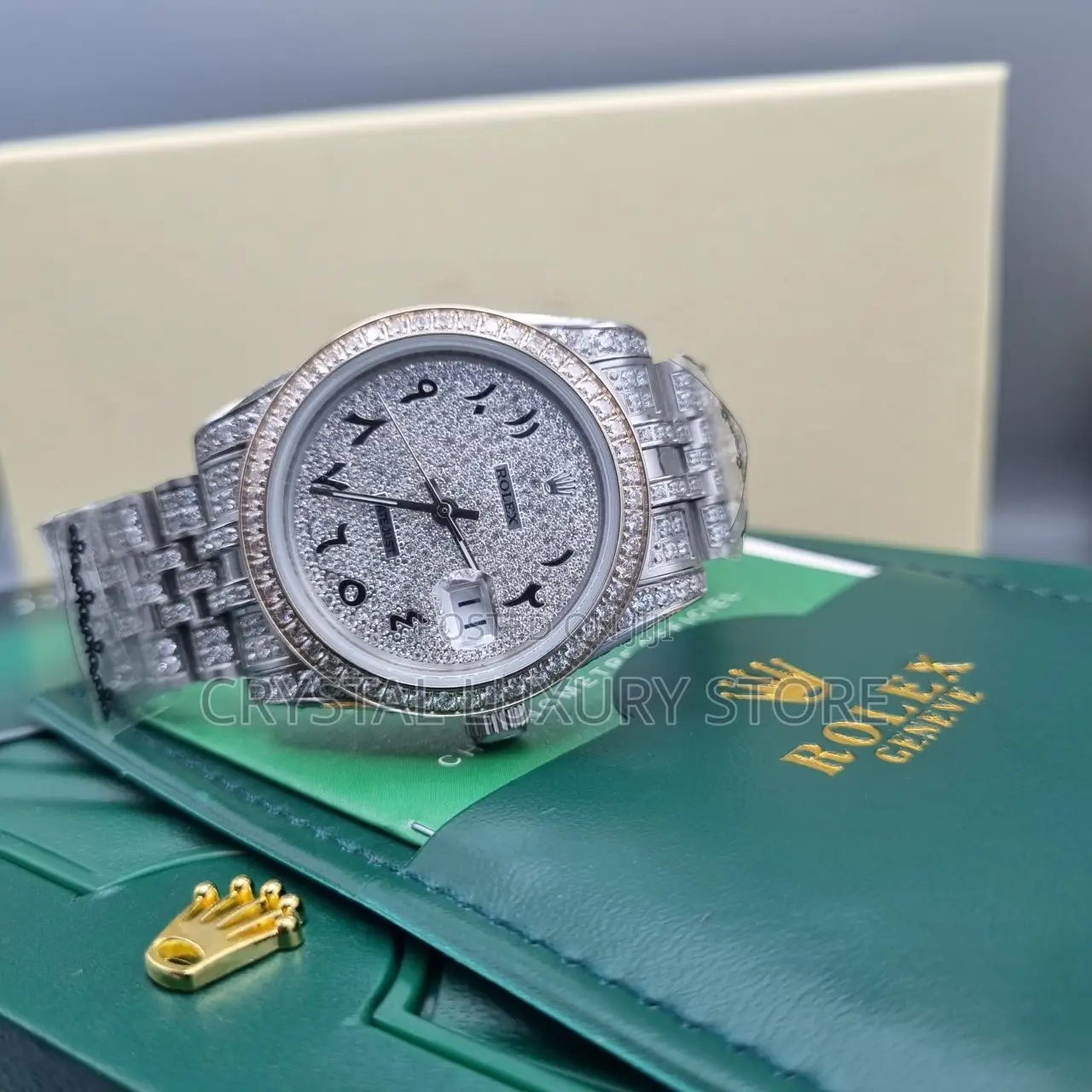 Rolex Quality Luxury Men Water-Resistant Wristwatch