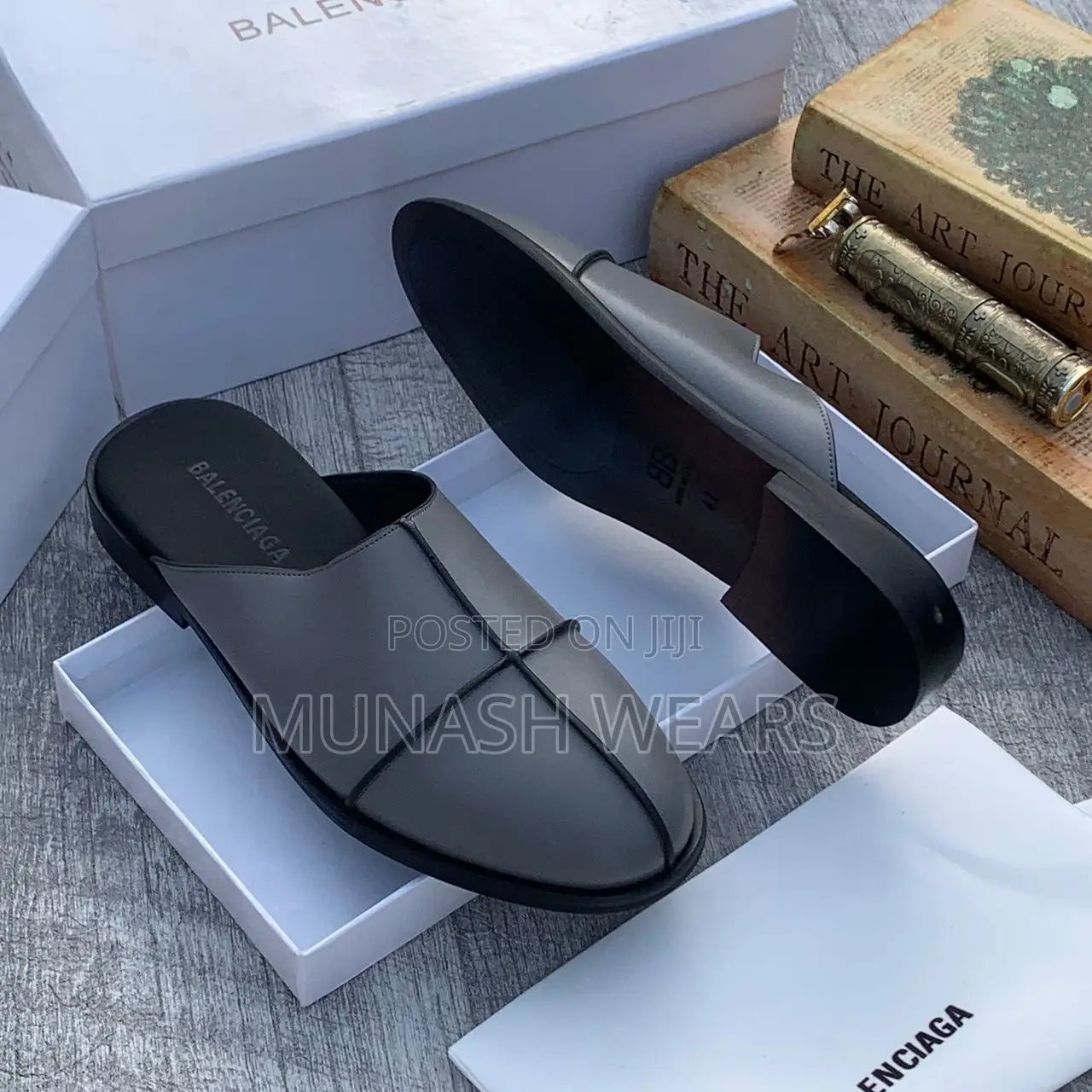 BALENCIAGA Leather Half Shoe