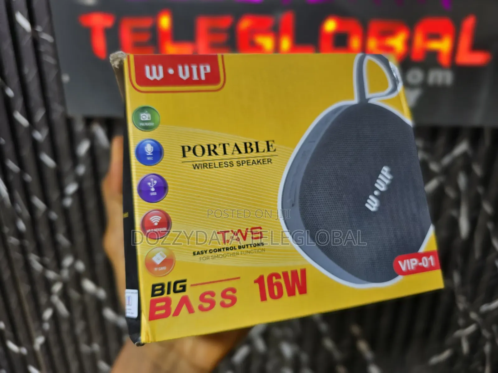 Wvip Big Bass Portable Wireless 16w Bluetooth Speaker Vip-01