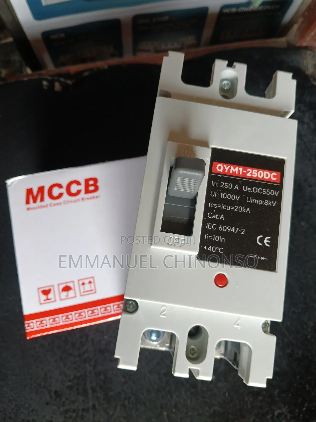 250a 2pole Dc McCb Breaker