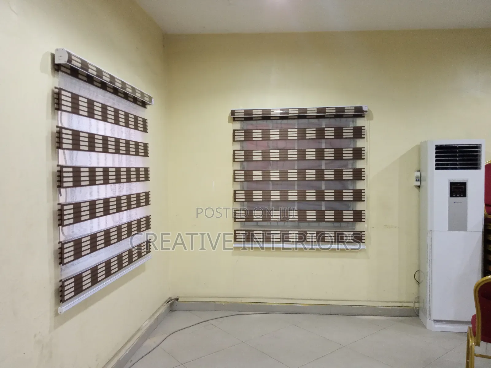 Brown Draft Day and Night Window Blinds