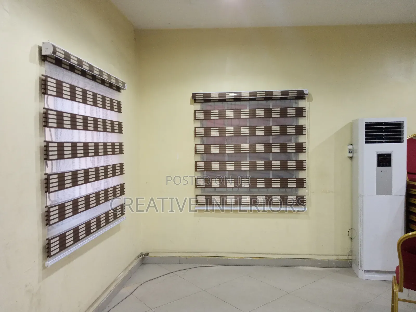 Brown Draft Day and Night Window Blinds