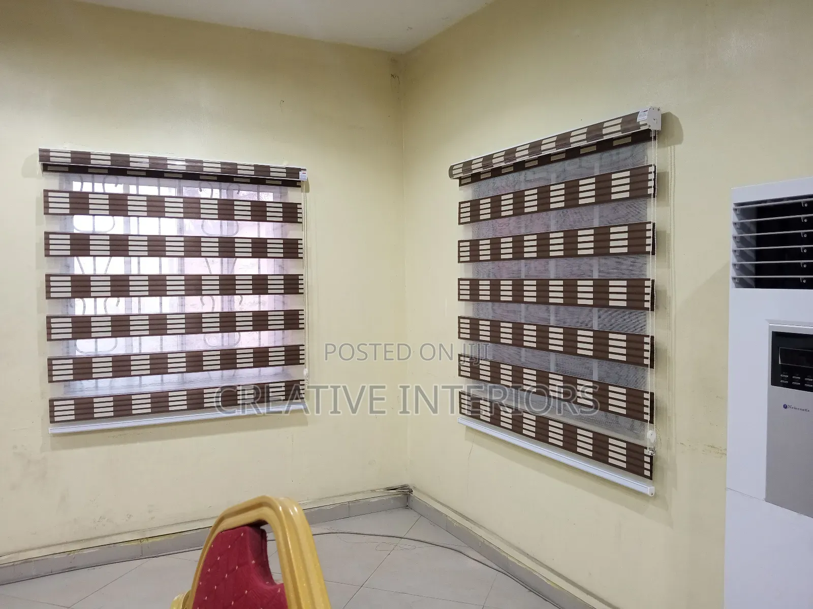 Brown Draft Day and Night Window Blinds