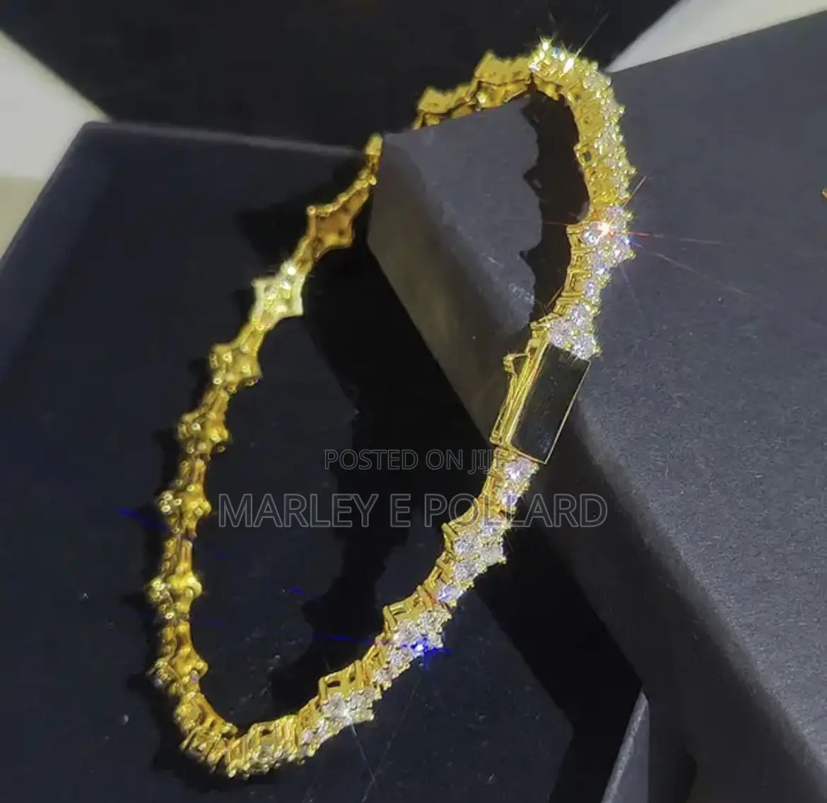 Iced Out Zirconia Diamond Tennis Silver or Gold Bracelet