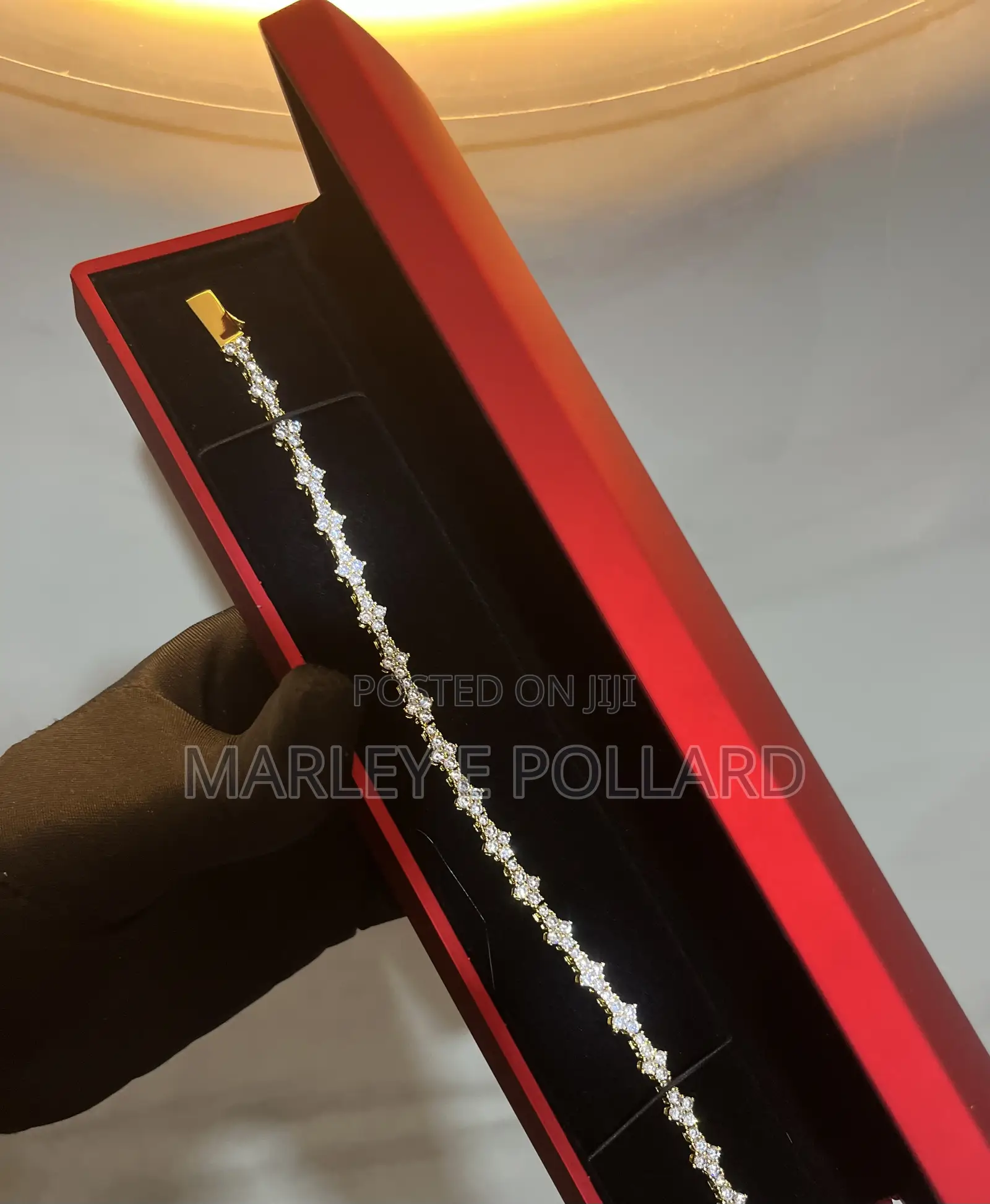 Iced Out Zirconia Diamond Tennis Silver or Gold Bracelet
