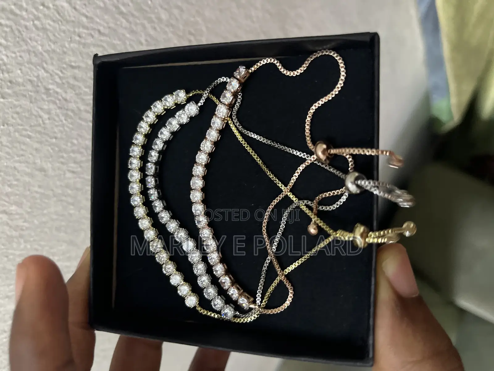 Chrome Styled Gold Silver Men’S Rope Chain Bracelet