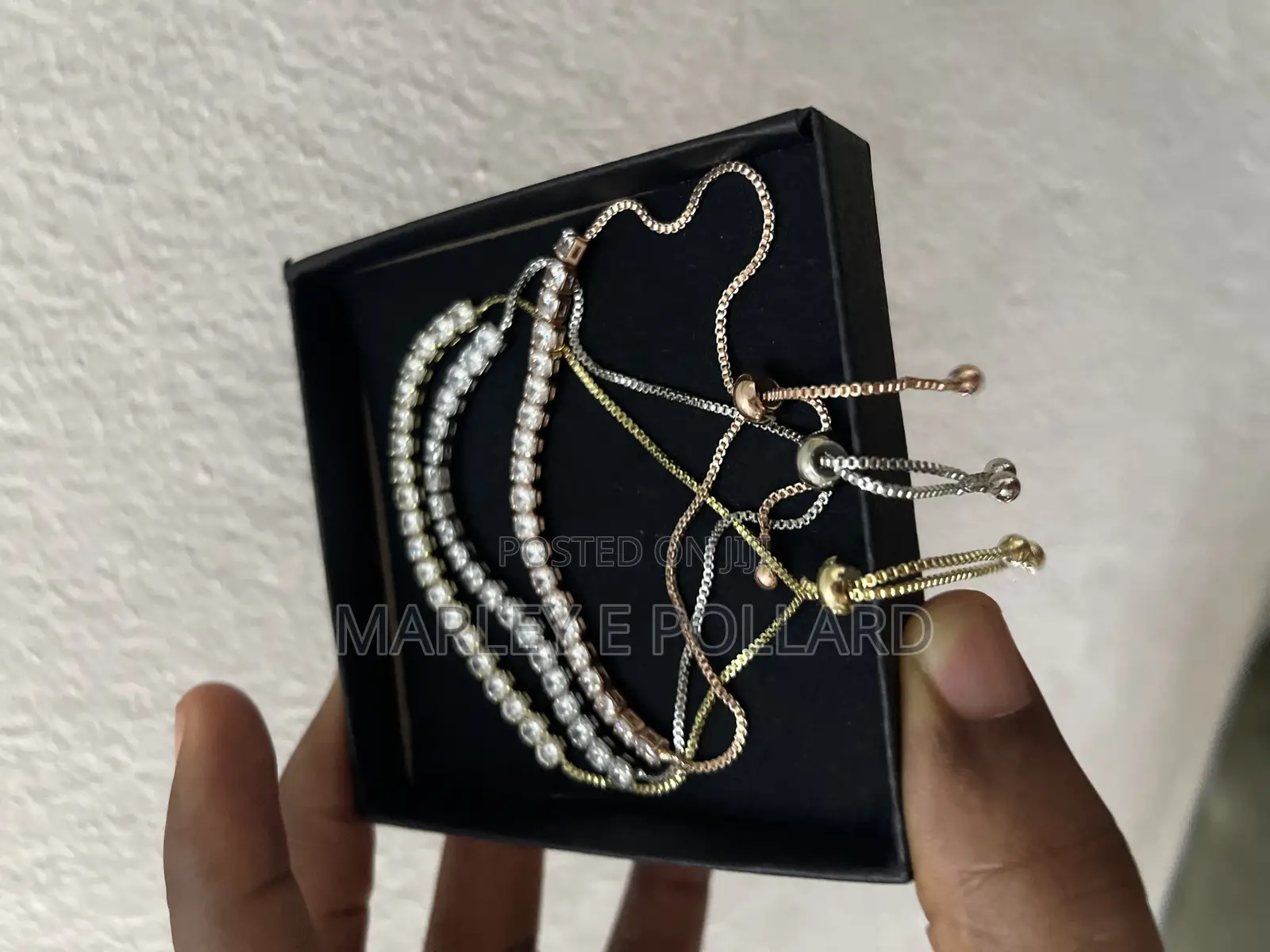 Chrome Styled Gold Silver Men’S Rope Chain Bracelet