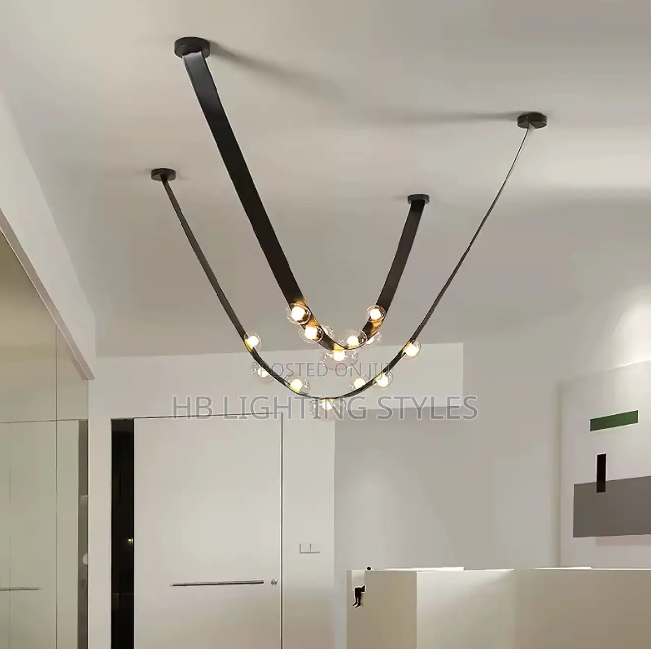 Scandinavian Dining Room Chandelier Belt Chandelier