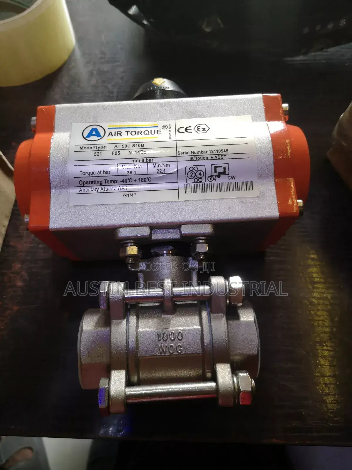 Pneumatic Actuator Ball Valves
1"