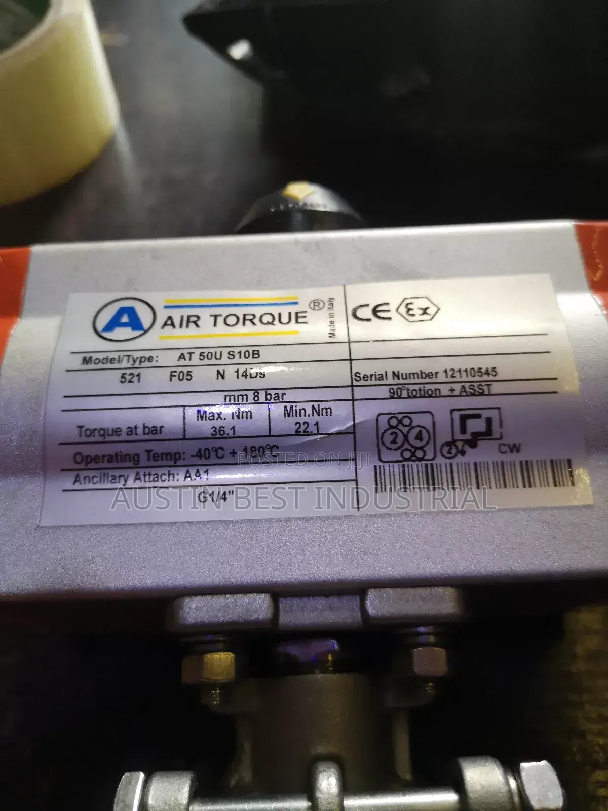 Pneumatic Actuator Ball Valves
1"