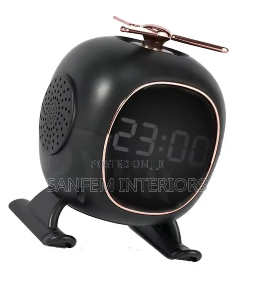 Digital Alarm Clock Radio With Bluetooth Speaker
